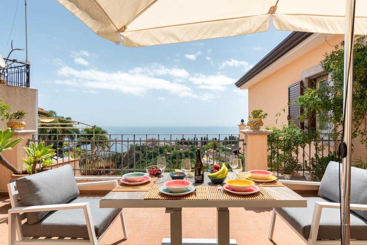Taormina Panoramic Apartment With Parking Zewnętrze zdjęcie