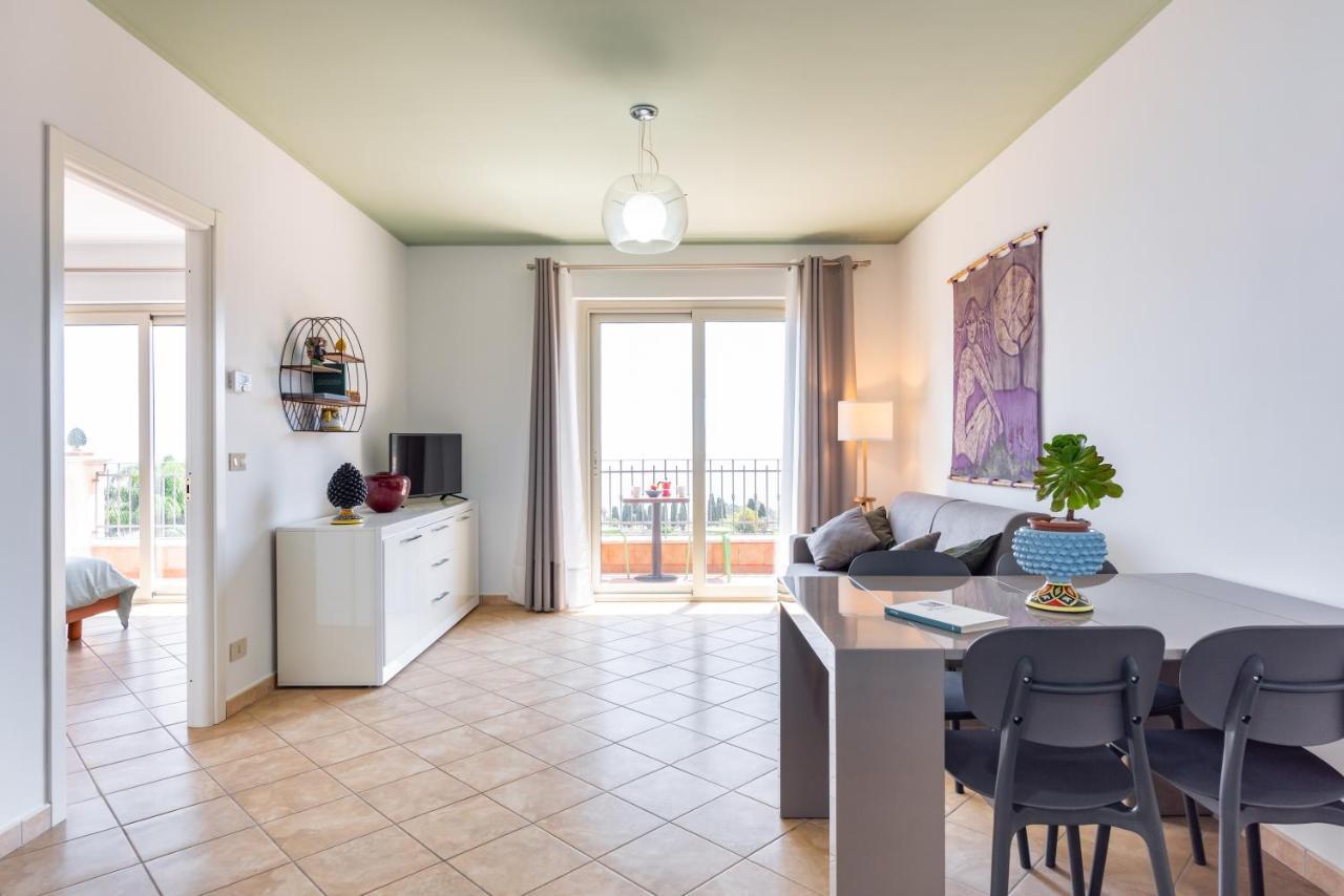 Taormina Panoramic Apartment With Parking Zewnętrze zdjęcie